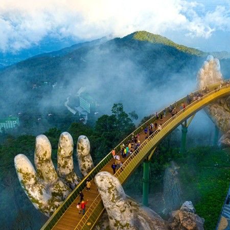 золотой мост вьетнам дананг ба на хиллс что посмотреть