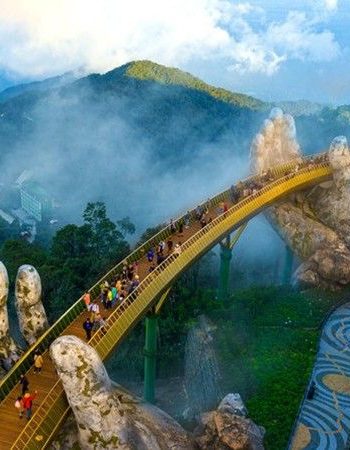 золотой мост вьетнам ба на хиллс мост руки бога дананг